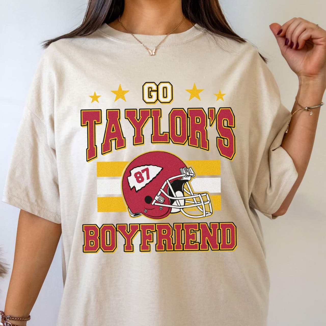 Taylor's Boyfriend Football T-Shirt, Sweatshirt & Hoodie – image 3, Kansas City Chiefs Tee, kansas chiefs merch, travis kelce shirt, travis kelce tshirt, kansas city chiefs sweatshirt, chiefs sweatshirts, kc chiefs sweatshirts