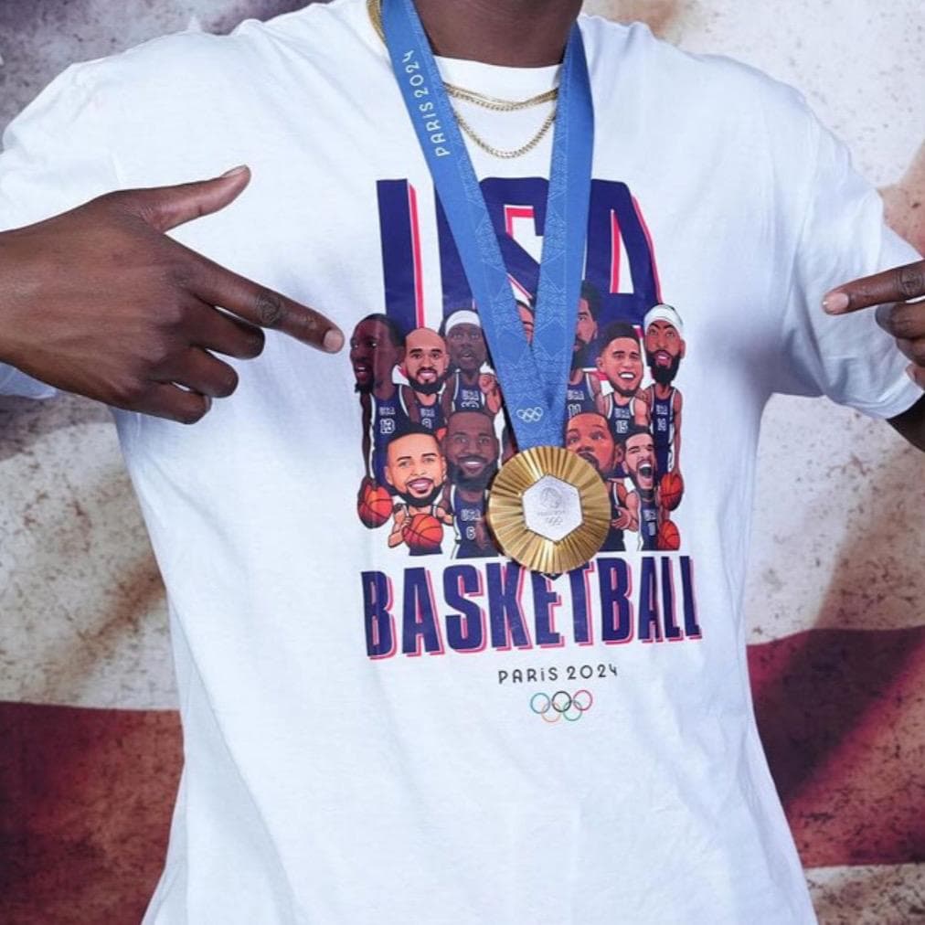 Team USA Basketball Ropa de Medalla de Oro: Camiseta, Sudadera, Hoodie – image 2, Team USA Basketball Tee, Team USA Basketball Merch, Team USA Basketball Shirt, Team USA Basketball Sweatshirt, Team USA Basketball Hoodie, Team USA Basketball Clothes