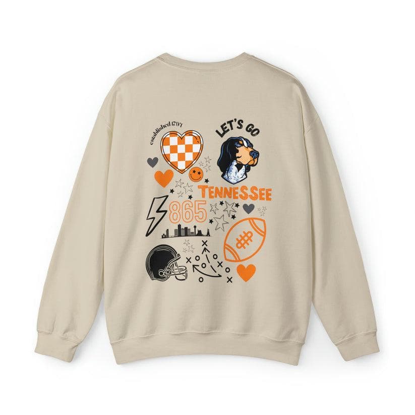 Tennessee Vols Vintage College Game Day Crewneck Sweatshirt – image 4, Tennessee Volunteers Tee, tennessee football shirts, vols shirt, tennessee vols t shirt, tennessee football sweatshirt, tennessee volunteers t shirt, tennessee vols tee shirts