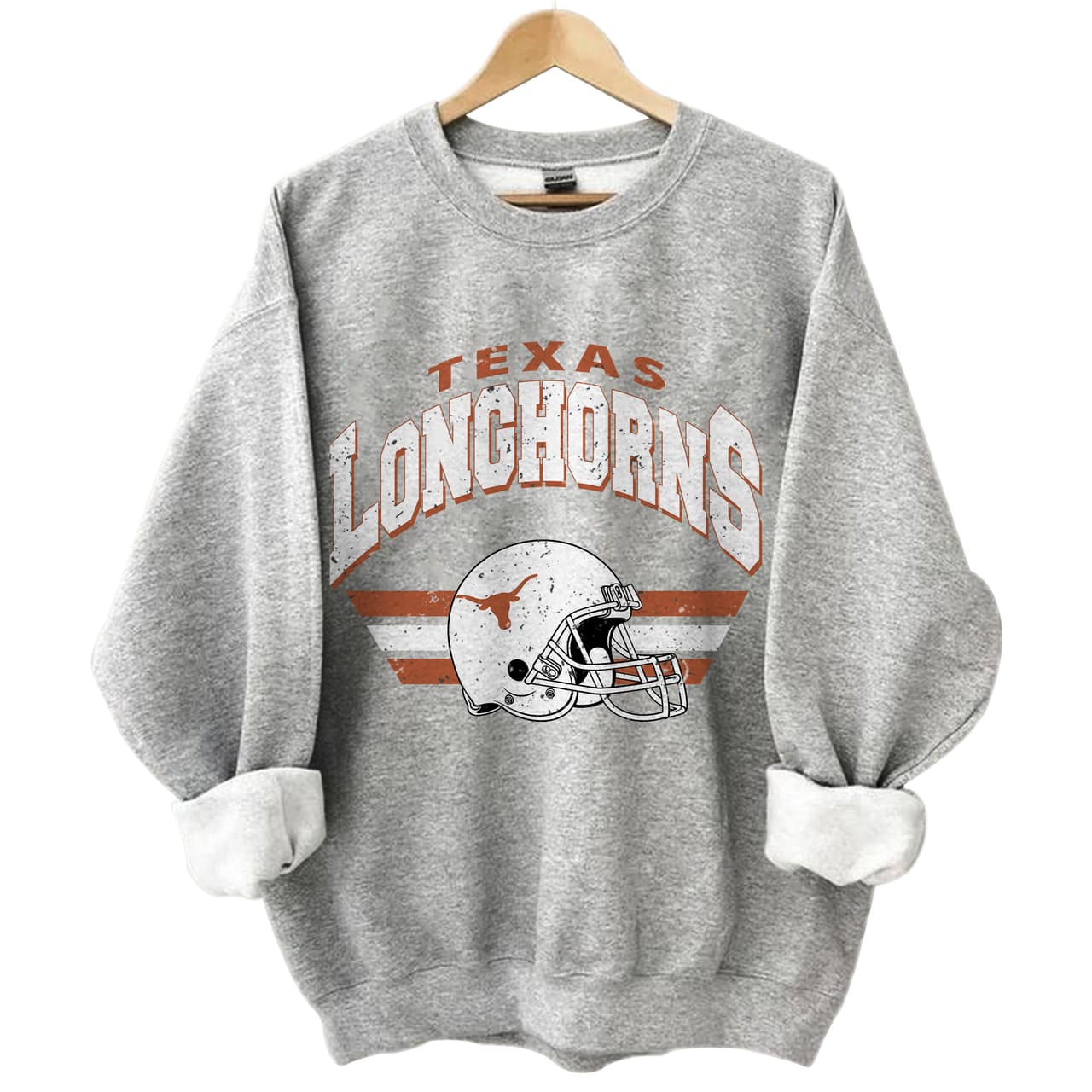 Texas Longhorns Vintage NCAA Football Sweatshirt - Unisex & Women Gift – image 1, Texas Longhorns Tee, texas longhorns shirt, texas longhorns t shirt, texas longhorn shirts men, texas longhorn tees, texas longhorns sweatshirt, texas longhorns polo