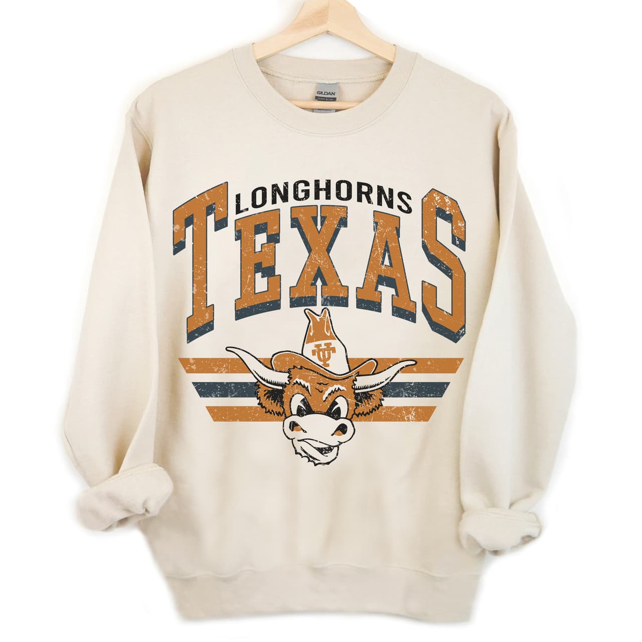 Texas Longhorns Vintage NCAA Football Sweatshirt - Unisex UT Austin Fan Gift – image 2, Texas Longhorns Tee, texas longhorns shirt, texas longhorns t shirt, texas longhorn shirts men, texas longhorn tees, texas longhorns sweatshirt, texas longhorns polo