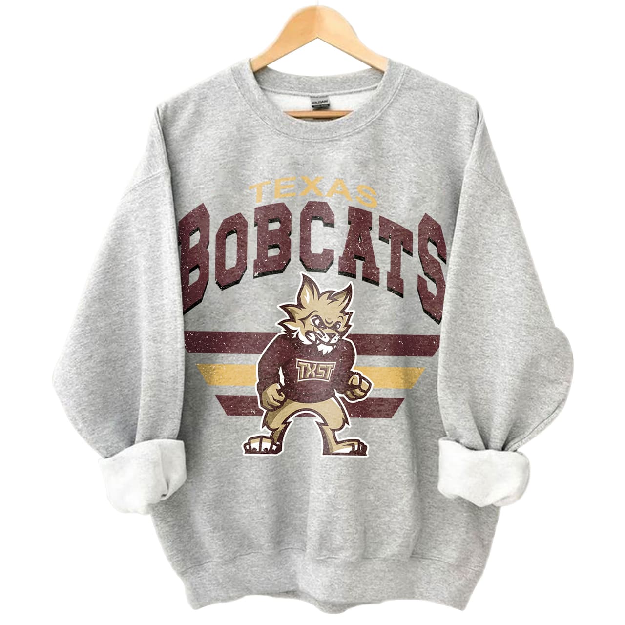 Texas State Bobcats Vintage NCAA Football Shirt, Sudadera, Hoodie – image 1, Texas State Bobcats Tee, Texas State Bobcats Merch, Texas State Bobcats Shirt, Texas State Bobcats Sweatshirt, Texas State Bobcats Hoodie, Texas State Bobcats Clothes