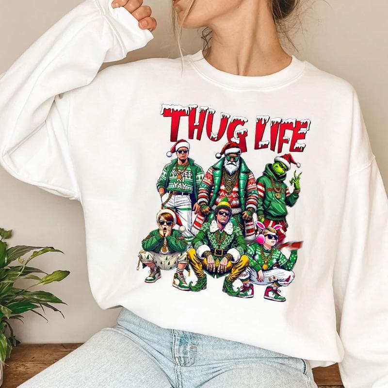 THUGLIFE Christmas Graphic Tee, Hoodie & Sweatshirt – image 3, THUGLIFE Tee, THUGLIFE Merch, THUGLIFE Shirt, THUGLIFE Sweatshirt, THUGLIFE Hoodie, THUGLIFE Clothes
