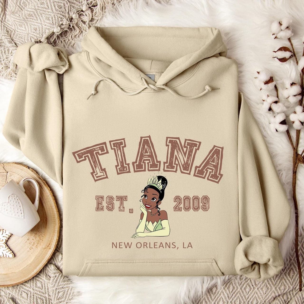 Tiana Princess Character Hoodie & Sweatshirt – Family Trip Gift – image 1, disney shirt, cameron boyce merch, disney shirts for women, disney tee shirts womens, womens disney tee, disney family shirts, disney t shirts family