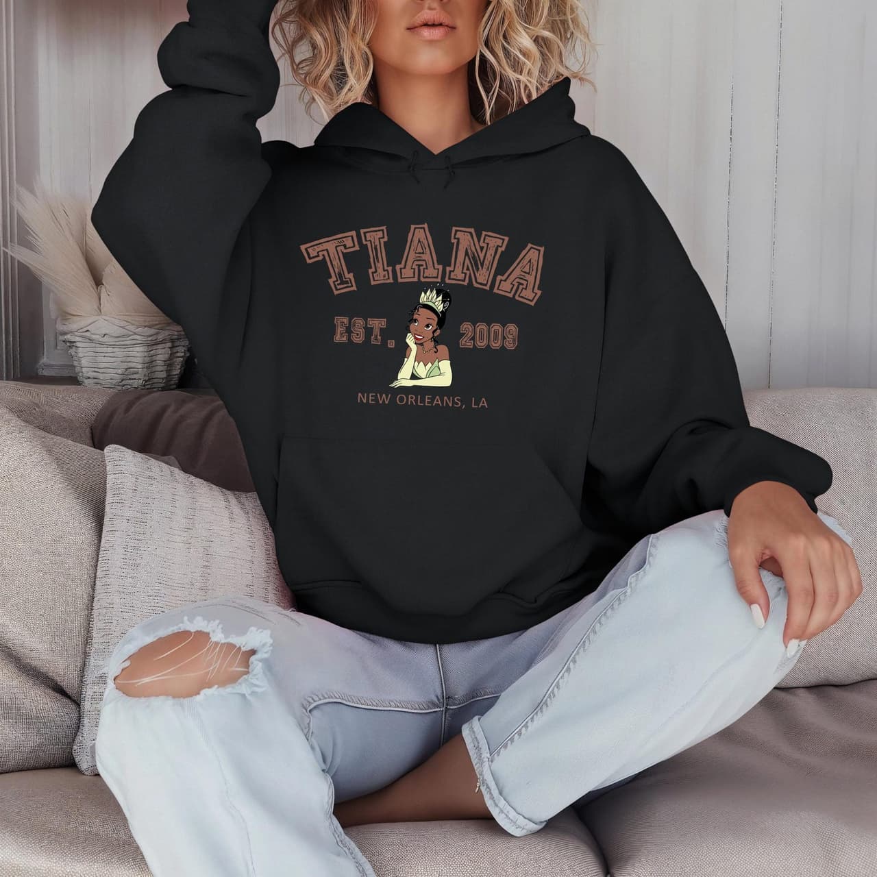 Tiana Princess Character Hoodie & Sweatshirt – Family Trip Gift – image 2, disney shirt, cameron boyce merch, disney shirts for women, disney tee shirts womens, womens disney tee, disney family shirts, disney t shirts family