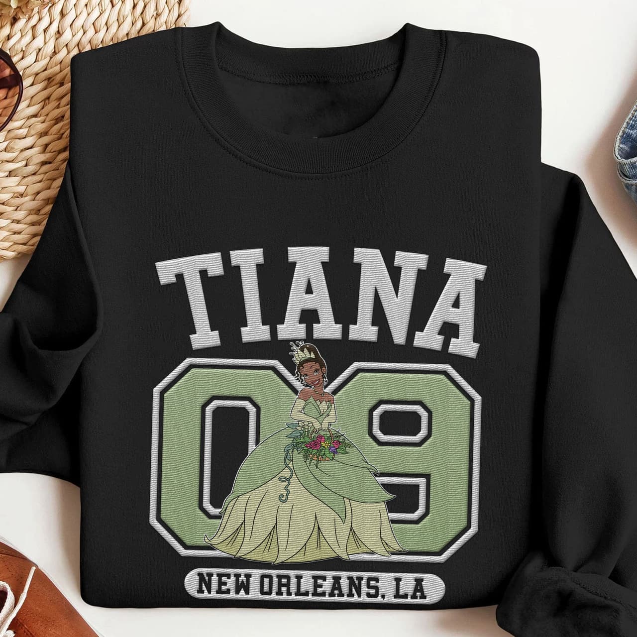Tianaaa Princess And The Frog Sweatshirt, Retro Sweater, Girls Trip, World 2404 – image 4, Disneey Princess Tee, Tiana PrincessTee, disney shirt, cameron boyce merch, disney shirts for women, disney tee shirts womens, womens disney tee