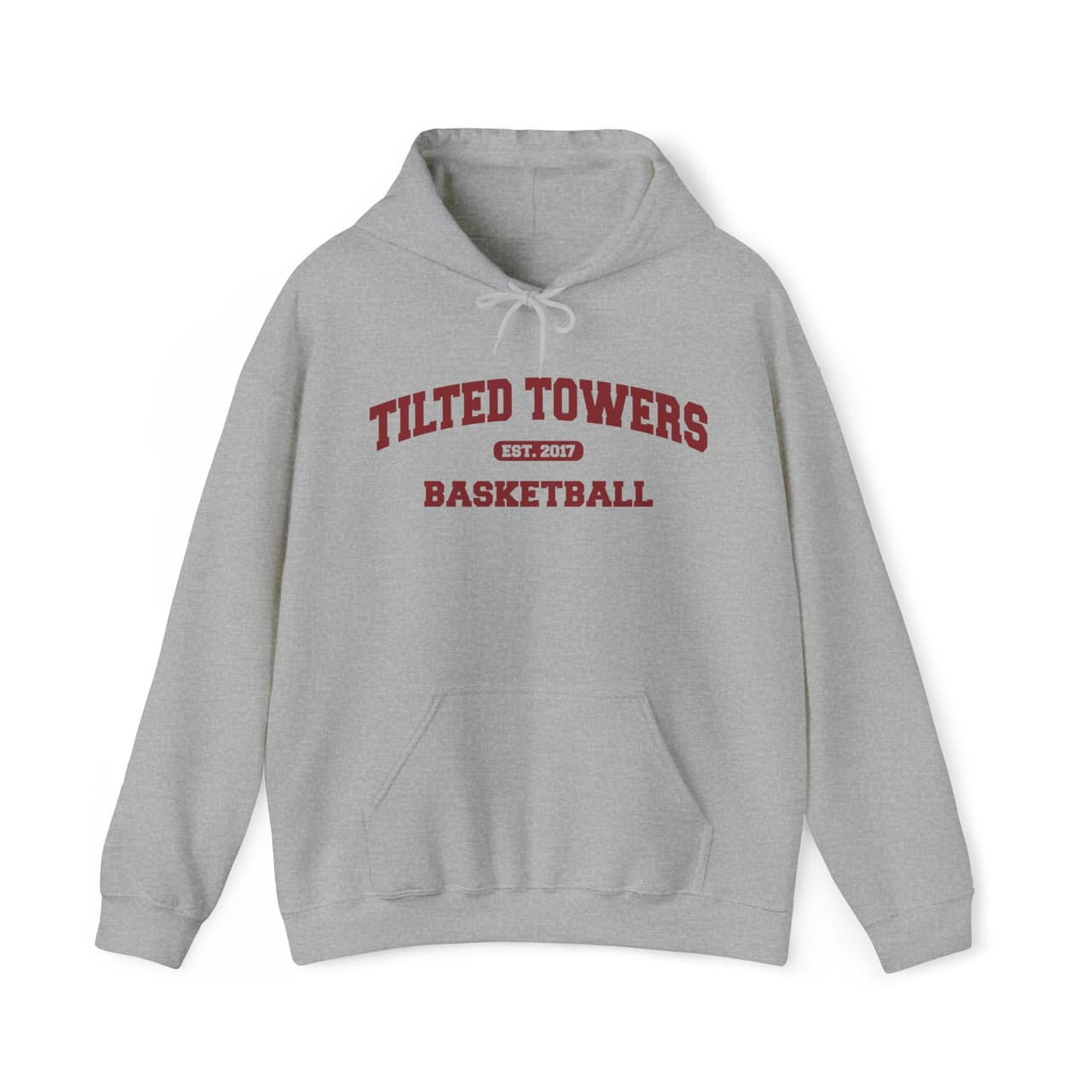 Tilted Towers Basketball EST 2017 Hooded Sweatshirt Hoodie Comfort Colors – image 1, Tilted Towers Tee, Tilted Towers Merch, Tilted Towers Shirt, Tilted Towers Sweatshirt, Tilted Towers Hoodie, Tilted Towers Clothes