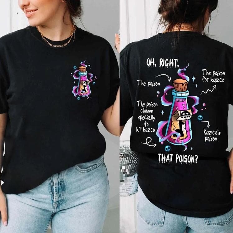 Camiseta Vintage Doble Cara Poison Llama Kuzco Emperor New Groove Viaje Familiar WDW – image 1, Llama Poison Tee, Llama Poison Merch, Llama Poison Shirt, Llama Poison Sweatshirt, Llama Poison Hoodie, Llama Poison Clothes