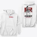 Unisex 2-Sided Cowboy Killer Retro Cowgirl Comfort Colors Hoodie 2 small thumbnail