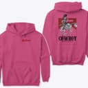 Unisex 2-Sided Cowboy Killer Retro Cowgirl Comfort Colors Hoodie 4 small thumbnail