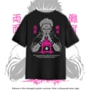 Unisex Anime Curse King Hoodie - Sukuna Design & Japanese Script 2 small thumbnail
