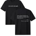 Unisex Cotton 'You Are Enough' T-Shirt for Men & Women 1 small thumbnail