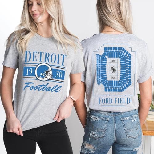 Unisex Detroit Football Graphic Tee, Two-Side Sweatshirt, and Hoodie – image 2, Detroit Lions Tee, detroit lions shirt, detroit lions tee shirts, detroit lions football shirt, detroit lions sweat shirt, nflshop lions, lions sweatshirt