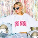 Sudadera, Hoodie Unisex Mamá Perro Cuadros Rosa Desgastados Comfort Colors 2 small thumbnail