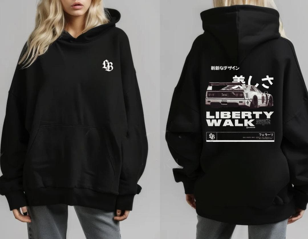 Unisex Ferrari F40 Liberty Walk Retro T-shirt Hoodie Sweater Algodón Clásico – image 4, car tee, Ferari Tee, Ferari Merch, Ferari Shirt, Ferari Sweatshirt, Ferari Hoodie, Ferari Clothes
