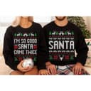 Unisex Funny Couples Ugly Christmas Sweaters & Pajamas, Sold Separately 1 small thumbnail