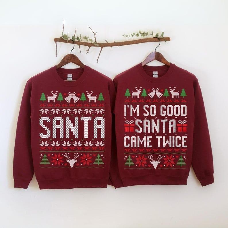Unisex Funny Couples Ugly Christmas Sweaters & Pajamas, Sold Separately – image 3, Funny Couples Ugly Christmas Tee, Funny Couples Ugly Christmas Merch, Funny Couples Ugly Christmas Shirt, Funny Couples Ugly Christmas Sweatshirt, Funny Couples Ugly Christmas Hoodie, Funny Couples Ugly Christmas Clothes