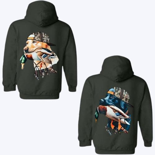 Unisex Hoodie: Straight Up Southern Hunting Dog & Duck Graphic for Outdoorsmen – image 2, Straight Up Southern Tee, Straight Up Southern Merch, Straight Up Southern Shirt, Straight Up Southern Sweatshirt, Straight Up Southern Hoodie, Straight Up Southern Clothes