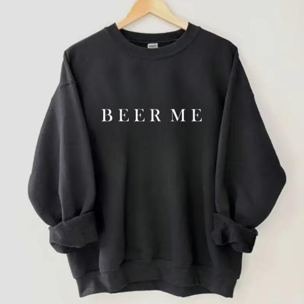 Sudadera, Camiseta y Hoodie Unisex Minimalista para Beber Beer Me – image 1, Beer Me Tee, Beer Me Merch, Beer Me Shirt, Beer Me Sweatshirt, Beer Me Hoodie, Beer Me Clothes