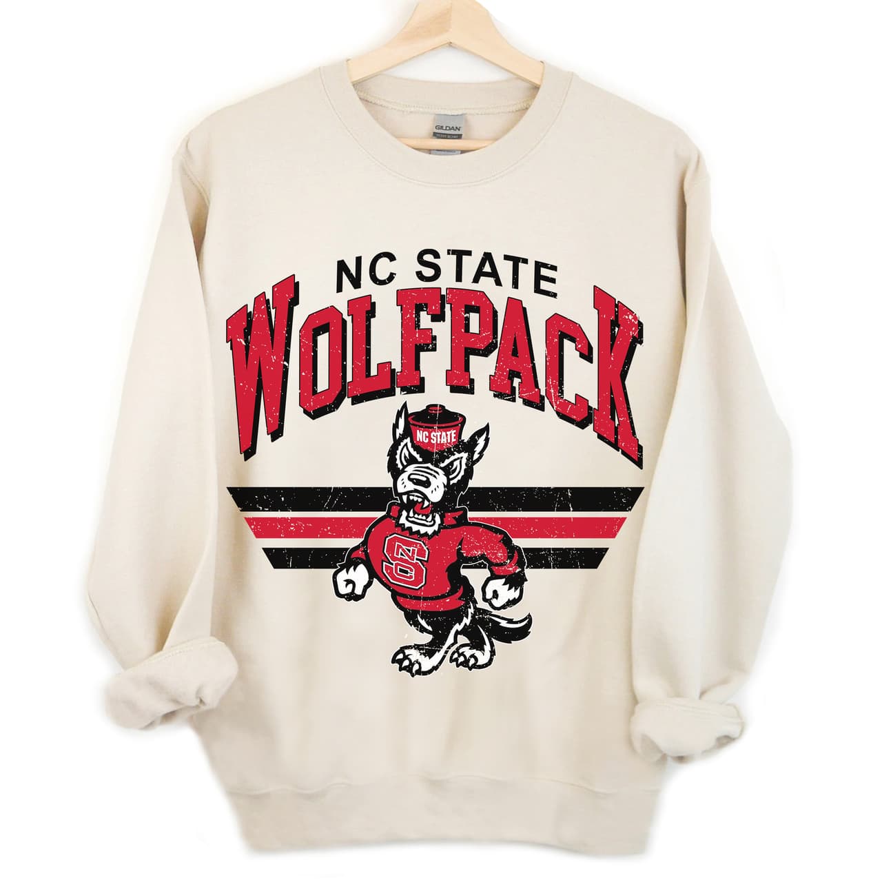 Sudadera Unisex NC State Wolfpack Vintage NCAA Fútbol Algodón – image 2, NC State Wolfpack Tee, NC State Wolfpack Merch, NC State Wolfpack Shirt, NC State Wolfpack Sweatshirt, NC State Wolfpack Hoodie, NC State Wolfpack Clothes