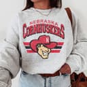 Unisex Nebraska Cornhuskers Vintage Football NCAA Sweatshirt 1 small thumbnail