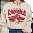 Unisex Nebraska Cornhuskers Vintage Football NCAA Sweatshirt 2 small thumbnail