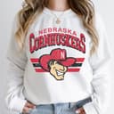 Unisex Nebraska Cornhuskers Vintage Football NCAA Sweatshirt 3 small thumbnail