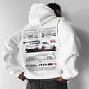 Unisex Oversized GTR R35 NISMO Car Print Hoodie Sweatshirt Comfort Colors 1 small thumbnail