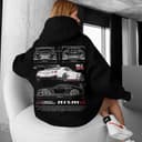 Unisex Oversized GTR R35 NISMO Car Print Hoodie Sweatshirt Comfort Colors 3 small thumbnail