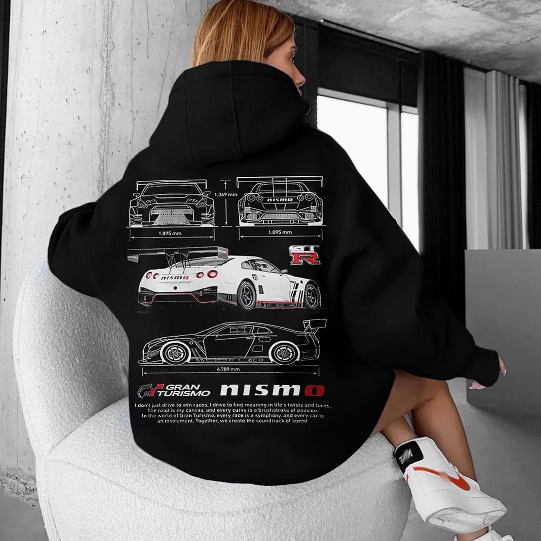 Unisex Oversized GTR R35 NISMO Car Print Hoodie Sweatshirt Comfort Colors – image 3, Porsche Tee, Porsche 911 Tee, Porsche Tee, Porsche Shirt, Porsche Sweatshirt, Porsche Hoodie