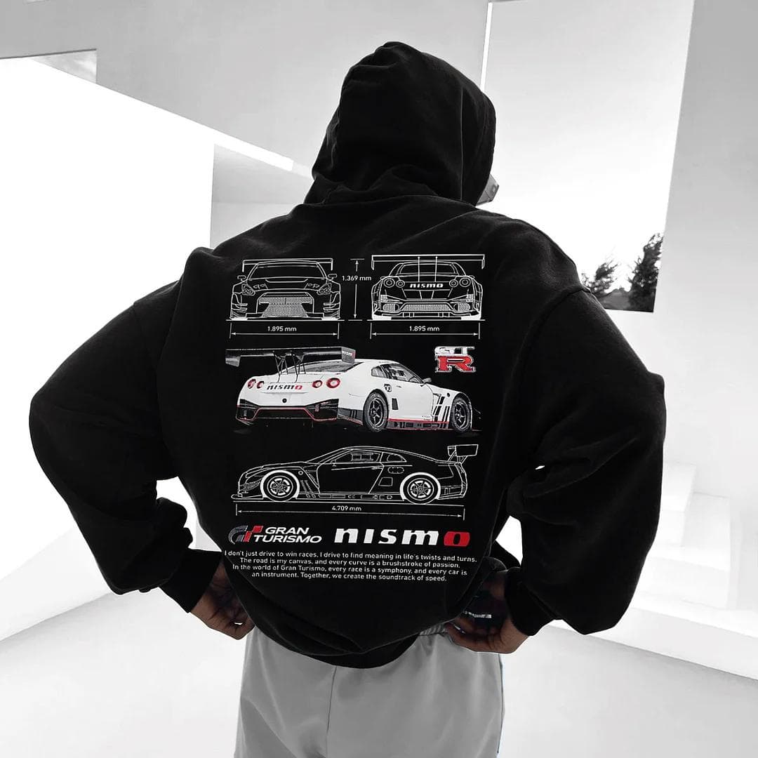 Unisex Oversized GTR R35 NISMO Car Print Hoodie Sweatshirt Comfort Colors – image 2, Porsche Tee, Porsche 911 Tee, Porsche Tee, Porsche Shirt, Porsche Sweatshirt, Porsche Hoodie