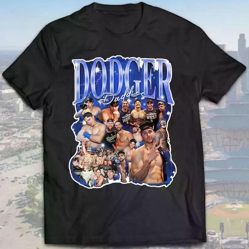 Regalo Unisex de Sudadera & Camiseta Retro de Baseball Dodgers Daddies para Hombres & Mujeres – image 2, LA Dodgers Tee, LA Dodgers Shirt, LA Dodgers Sweatshirt, LA Dodgers Hoodie, LA Dodgers Clothes