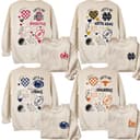 Unisex Vintage Football Crewneck Sweatshirt Retro Game Day 1 small thumbnail