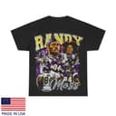 Unisex Vintage Randy Moss Football Graphic Tee, 90s Style Bootleg Merchandise, Ideal Fans Gift 1 small thumbnail