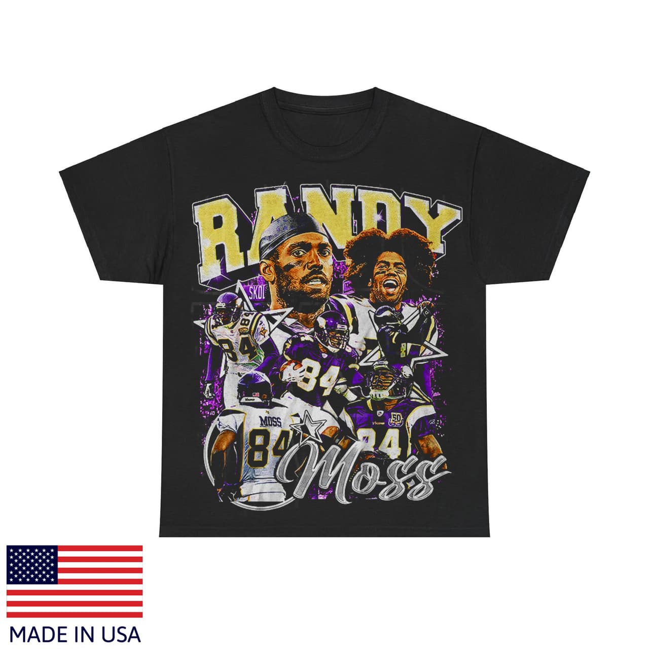 Unisex Vintage Randy Moss Football Graphic Tee, 90s Style Bootleg Merchandise, Ideal Fans Gift – image 1, Randy Moss Tee, Randy Moss Merch, Randy Moss Shirt, Randy Moss Sweatshirt, Randy Moss Hoodie, Randy Moss Clothes