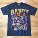 Unisex Vintage Randy Moss Football Graphic Tee, 90s Style Bootleg Merchandise, Ideal Fans Gift 2 small thumbnail