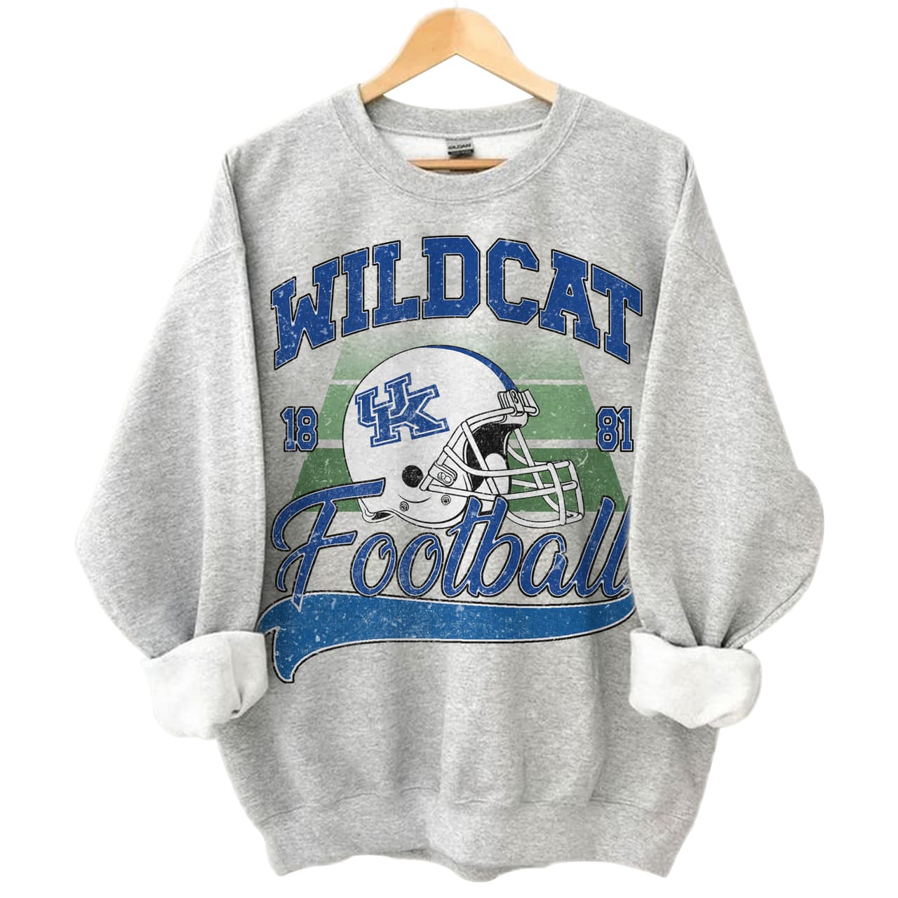 University of Kentucky Wildcats Vintage NCAA Football Sudadera de Algodón – image 1, Kentucky Wildcats Tee, Kentucky Wildcats Merch, Kentucky Wildcats Shirt, Kentucky Wildcats Sweatshirt, Kentucky Wildcats Hoodie, Kentucky Wildcats Clothes