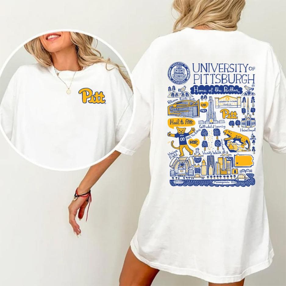 Camiseta Gráfica University of Pittsburgh Pitt Campus Map & Panther Regalo para Fans – image 1, Pittsburgh Pitt Tee, Pittsburgh Pitt Merch, Pittsburgh Pitt Shirt, Pittsburgh Pitt Sweatshirt, Pittsburgh Pitt Hoodie, Pittsburgh Pitt Clothes