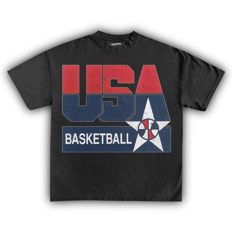USA Basketball Vintage T-Shirt – Retro Graphic, Gift for Fans, Men & Women – image 3, Los Angeles Dodgers Tee, New York Yankees Tee, Boston Red Sox Tee, Chicago Cubs Tee, St. Louis Cardinals Tee, Atlanta Braves Tee, Philadelphia Phillies Tee
