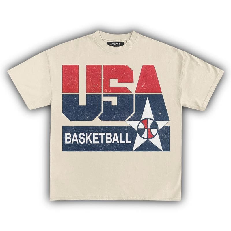 USA Basketball Vintage T-Shirt – Retro Graphic, Gift for Fans, Men & Women – image 2, Los Angeles Dodgers Tee, New York Yankees Tee, Boston Red Sox Tee, Chicago Cubs Tee, St. Louis Cardinals Tee, Atlanta Braves Tee, Philadelphia Phillies Tee