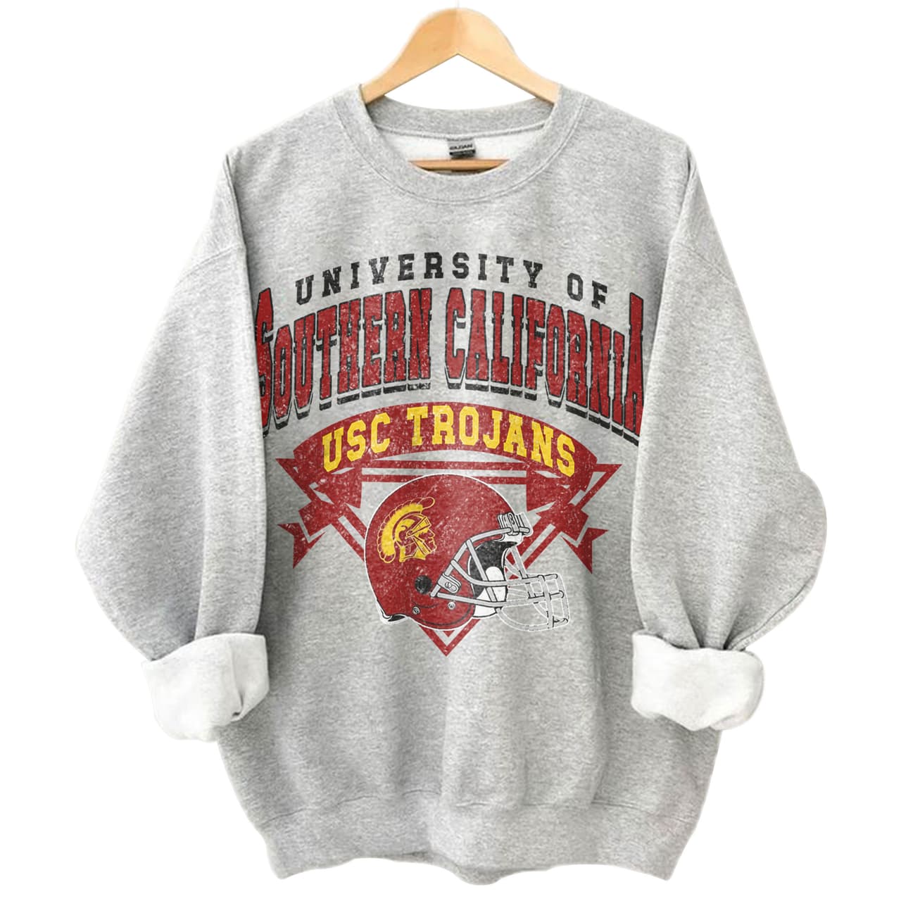 USC Trojans Vintage Football NCAA Camiseta y Hoodie – Regalos Unisex para Fans – image 1, USC Trojans Tee, usc trojans shirt, usc trojans sweatshirt, usc trojans hoodie, usc shirt