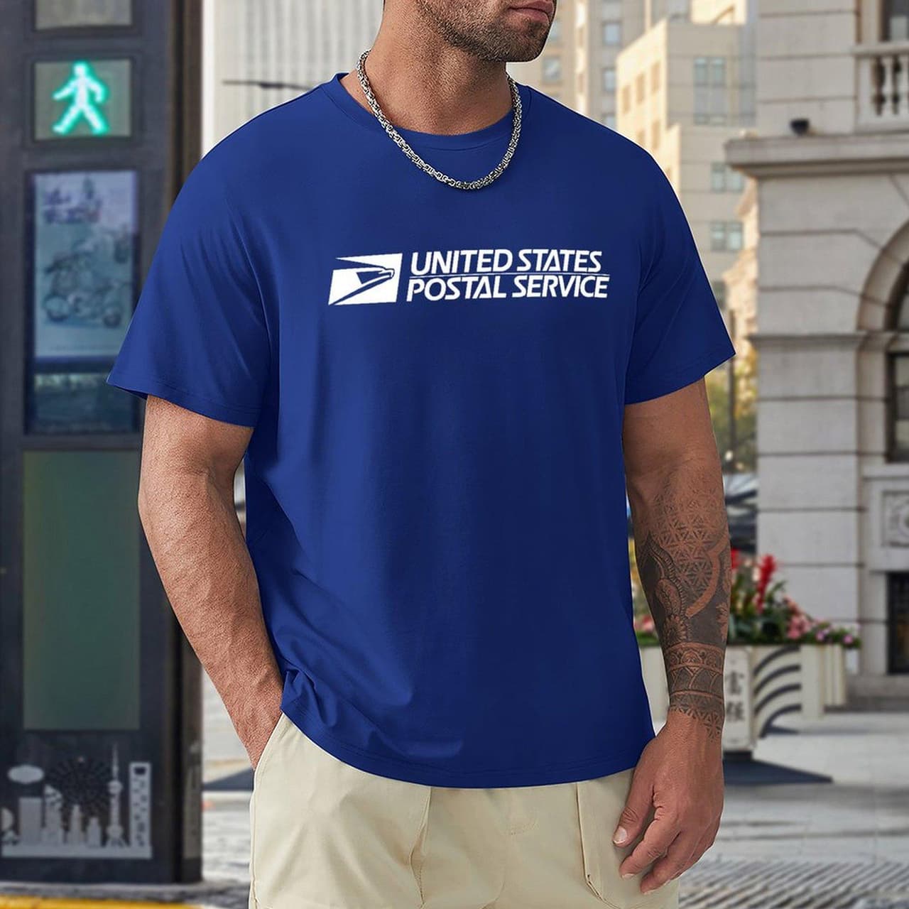 USPS Postal Worker Short Sleeve T-Shirt, Blue Sweatshirt, Hoodie Menswear – image 1, USPS Tee, USPS Merch, USPS Shirt, USPS Sweatshirt, USPS Hoodie, USPS Clothes