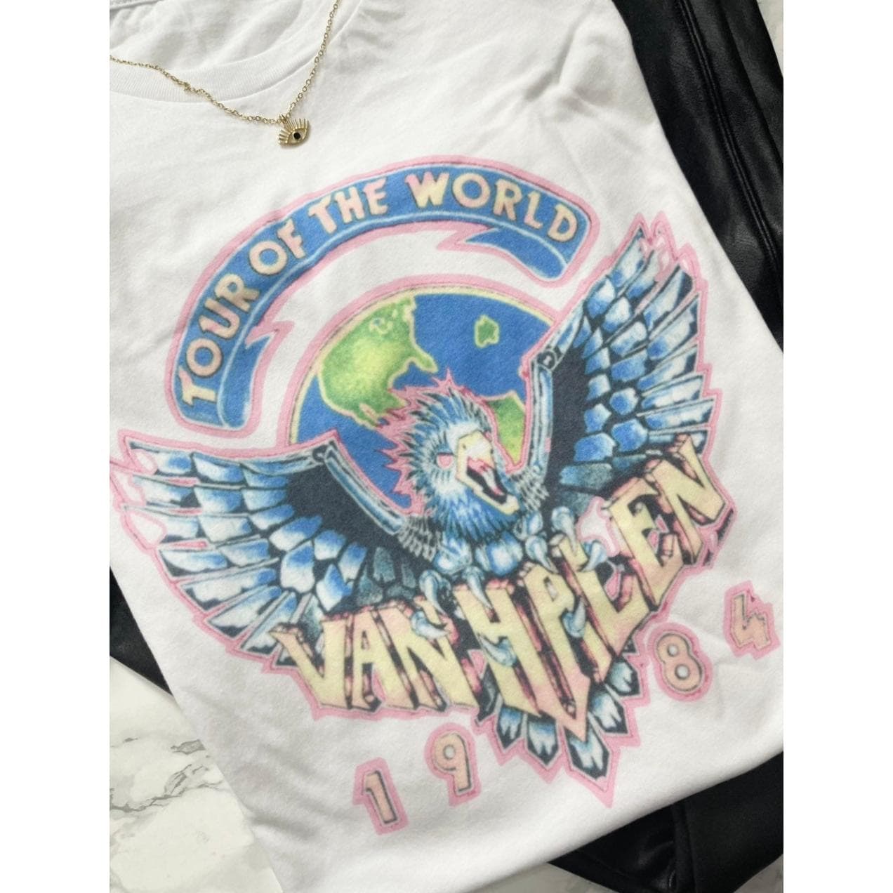 Van Halen 1984 Vintage Feel T-Shirt - Classic Band Tee – image 1, Van Halen 1984 Tee, Van Halen 1984 Merch, Van Halen 1984 Shirt, Van Halen 1984 Sweatshirt, Van Halen 1984 Hoodie, Van Halen 1984 Clothes
