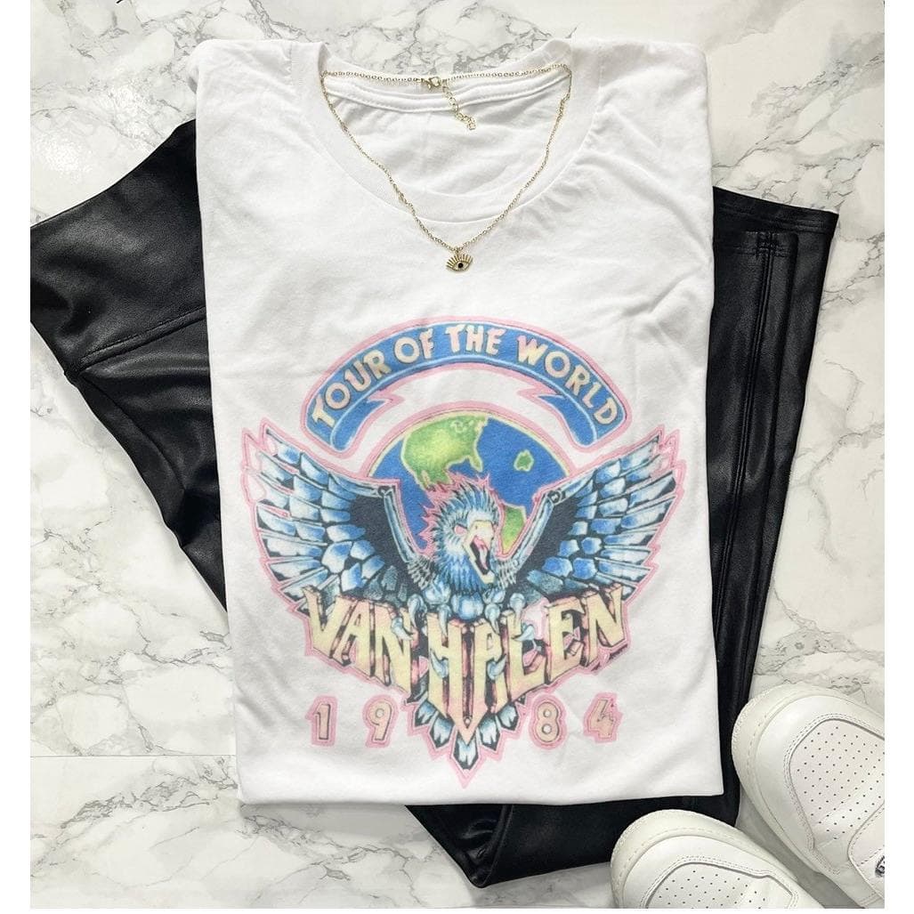 Van Halen 1984 Vintage Feel T-Shirt - Classic Band Tee – image 3, Van Halen 1984 Tee, Van Halen 1984 Merch, Van Halen 1984 Shirt, Van Halen 1984 Sweatshirt, Van Halen 1984 Hoodie, Van Halen 1984 Clothes