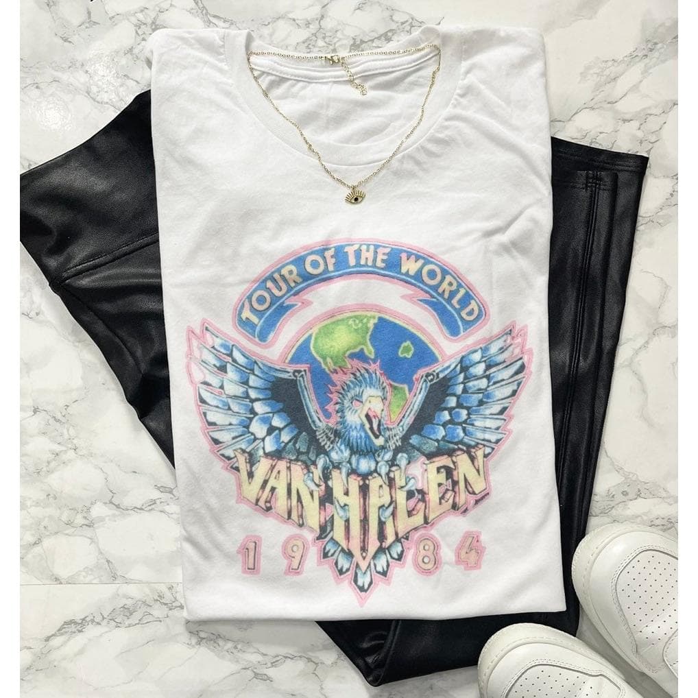 Van Halen 1984 Vintage Feel T-Shirt - Classic Band Tee – image 2, Van Halen 1984 Tee, Van Halen 1984 Merch, Van Halen 1984 Shirt, Van Halen 1984 Sweatshirt, Van Halen 1984 Hoodie, Van Halen 1984 Clothes