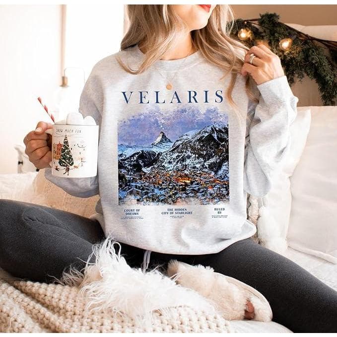 Velaris City of Starlight Sweatshirt, Acotar Sarah J Maas City of Starlight A Court of Thorns and Roses Hoodie, Comfort Colors Tee – image 2, Velaris Tee, Velaris Shirt, Velaris Sweatshirt, Velaris Hoodie