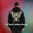 Vi Tattoos Hoodie: Arcane League of Legends Merch, Cosplay & Gamer Gift 3 small thumbnail