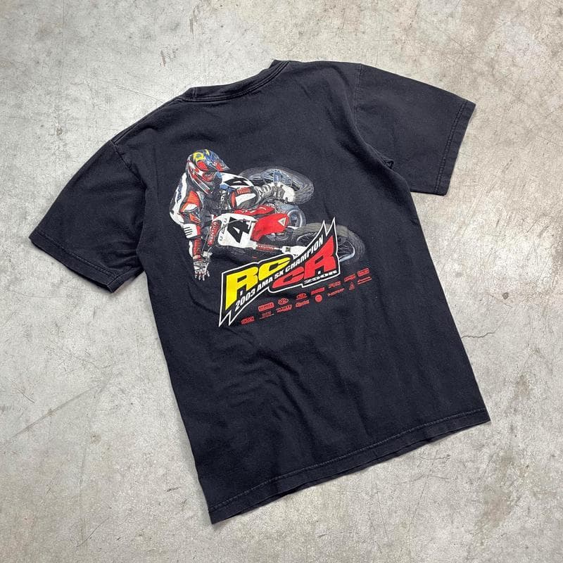Vintage 2003 Honda Ricky Carmichael Supercross Motocross Camiseta Sudadera con Capucha – image 2, Honda Tee, Honda Merch, Honda Shirt, Honda Sweatshirt, Honda Hoodie, Honda Clothes