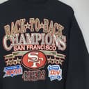 Vintage 80s San Francisco Sweatshirt Tshirt, Large San Francisco Spell Out American Football Crewneck Sweatshirt T-shirt, Shirt For Men For Women, Unisex Casual Top, Vintage Graphic Tees 2 small thumbnail