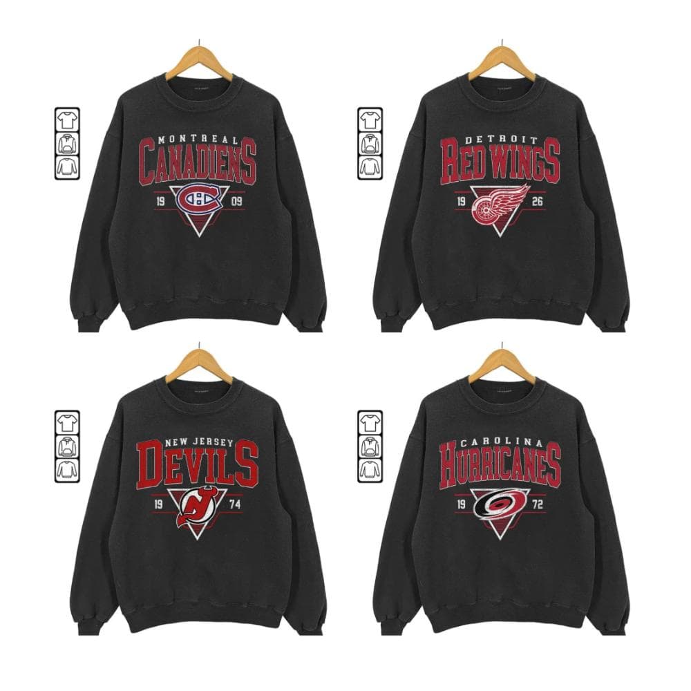 Sudadera Vintage de Hockey sobre Hielo de Todos los Equipos de los 90: Jersey de Estilo Retro, el Regalo Perfecto para los Aficionados – image 1, NHL Tee, Anaheim Ducks Tee, Boston Bruins Tee, Buffalo Sabres Tee, Calgary Flames Tee, Carolina Hurricanes Tee, Chicago Blackhawks Tee